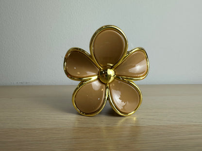 Pinza para cabello flor metalizada REF:JWS-3635