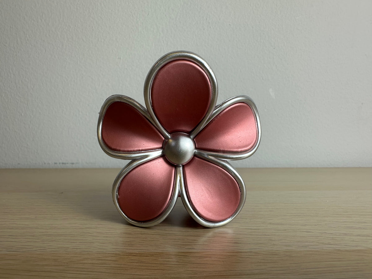 Pinza para cabello flor metalizada REF:JWS-3637
