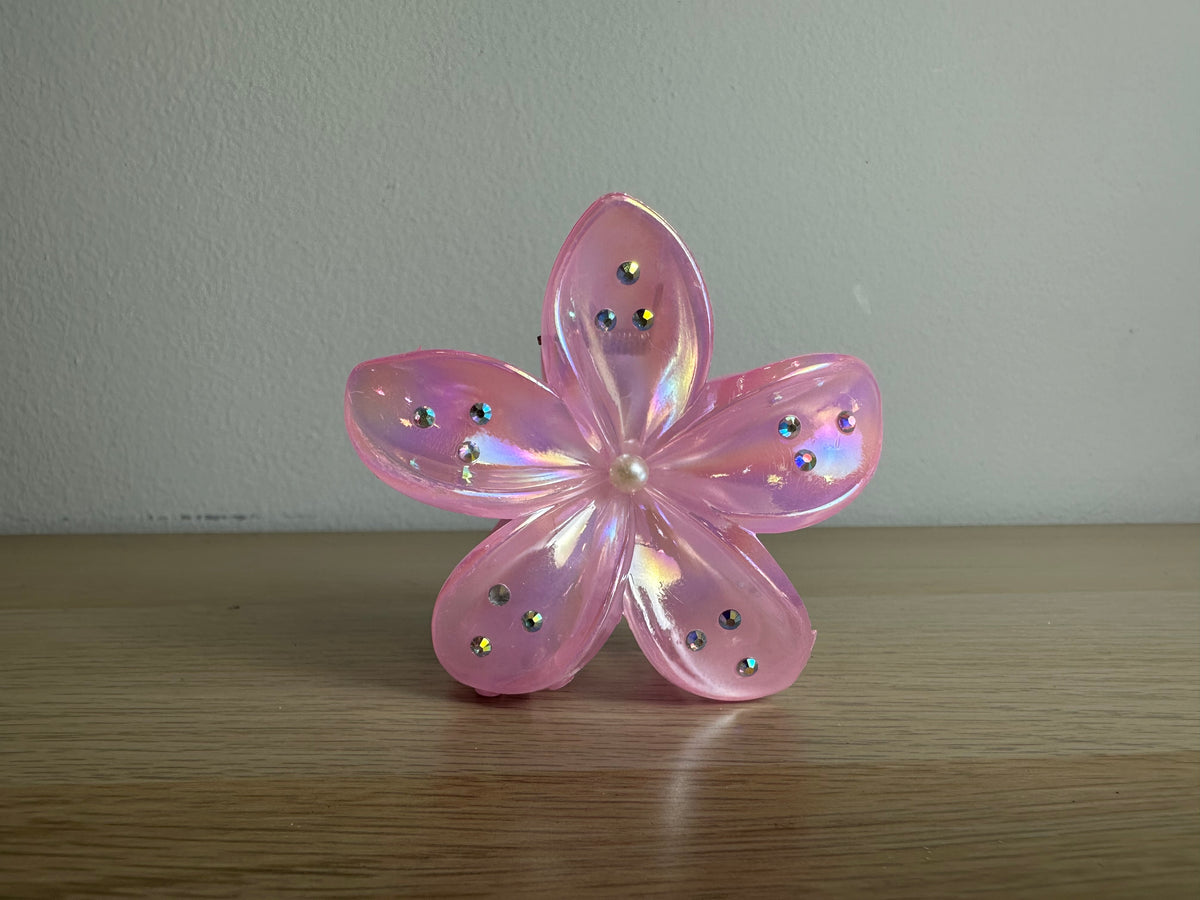 Pinza para cabello flor metalizada REF:JWS-3608
