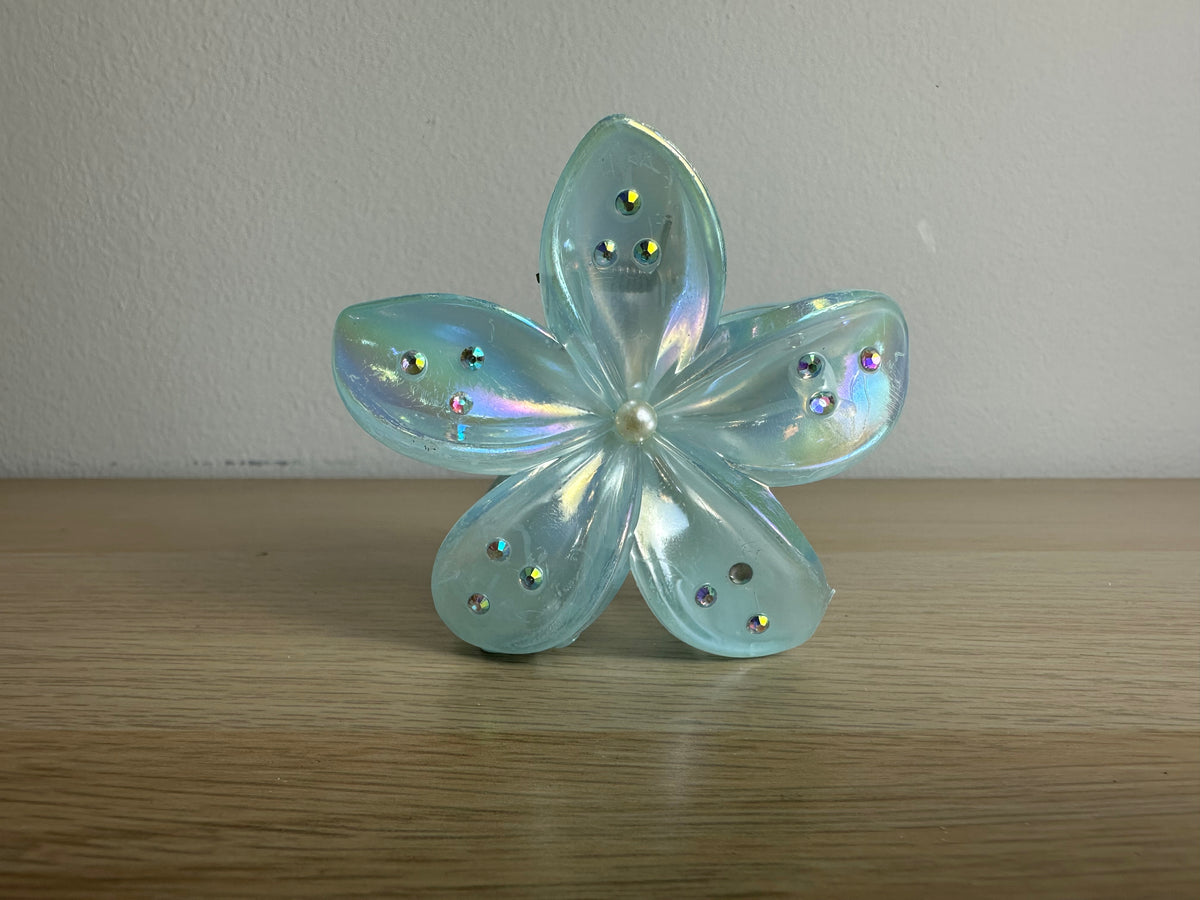 Pinza para cabello flor metalizada REF:JWS-3608